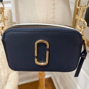 Marc Jacobs Blue and Gold Crossbody Bag
